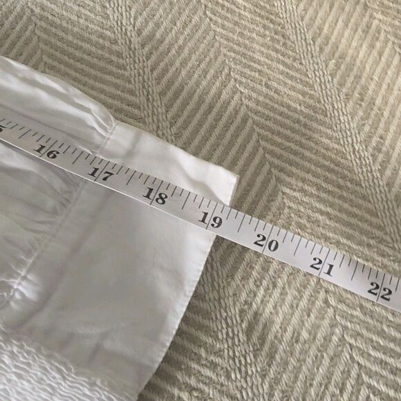 Madewell Embroidered Poplin Balloon-Sleeve Top Women White Cotton Small - Picture 8 of 11